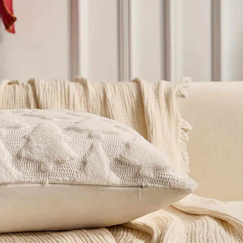 Runtow 45x45cm Christmas Tree Pattern Pillow Cases 2025 Merry Christmas Decor for Home Xmas Gifts New Year Sofa Decor Navidad