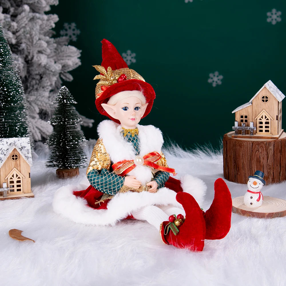 Hanging Decoration Navidad Natal 2025 New Year Gifts Elf Boy Dolls with Mask Christmas Tree Pendant Ornaments Elf Gifts