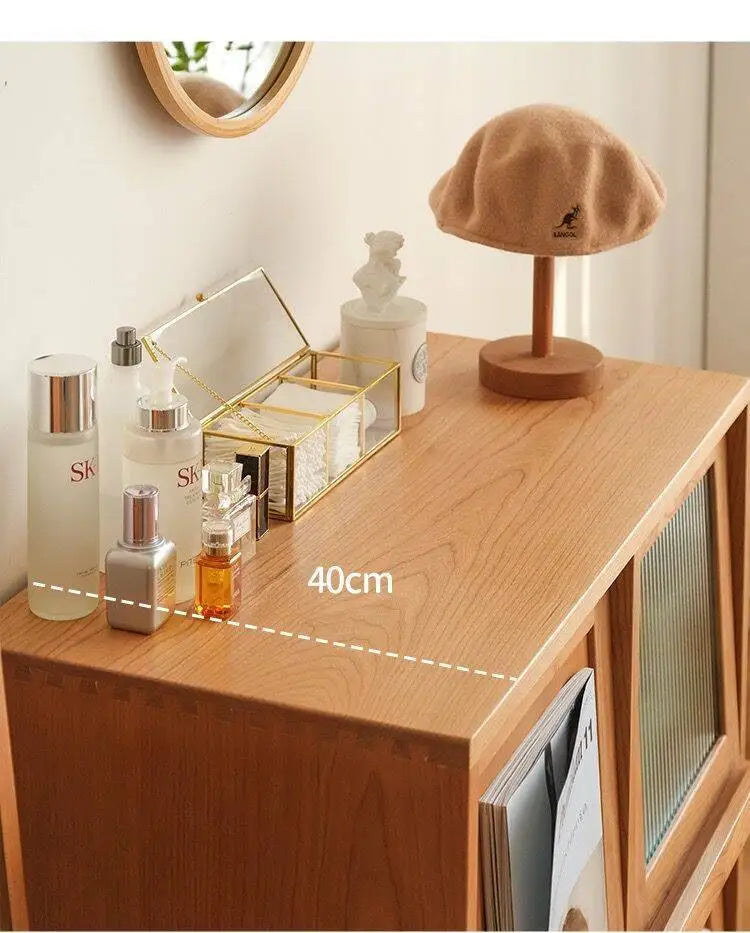 Buffet de Style japonais, armoire de rangement en bois massif, vitrine nordique pour salon, petit canapé