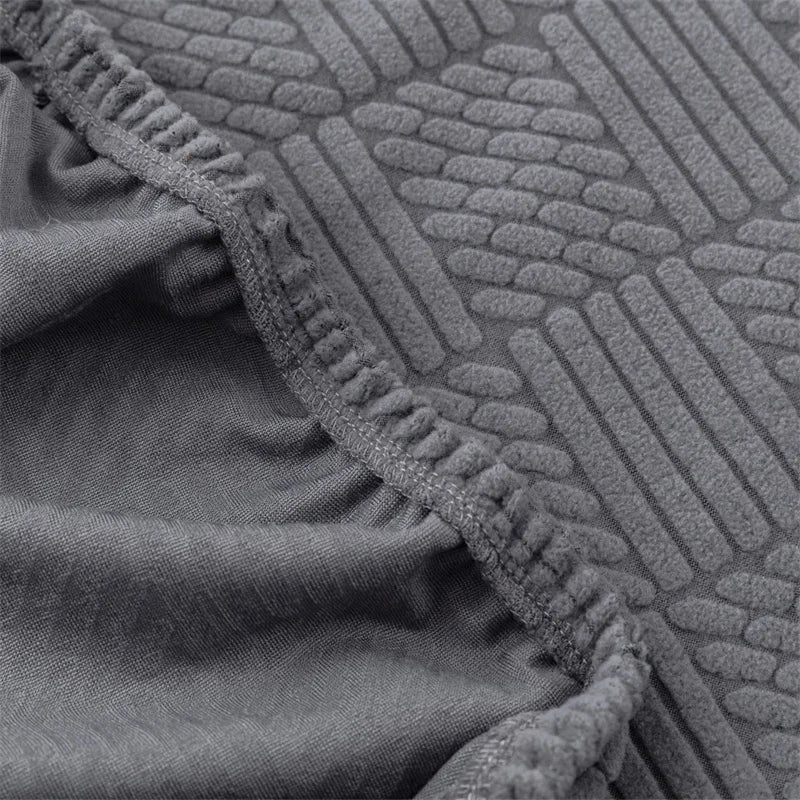 1PC Square Jacquard Ottoman Slipcover Durable Stretch Footrest Cover Folding Storage Stool Furniture Protector Pouf Cover 3sizes