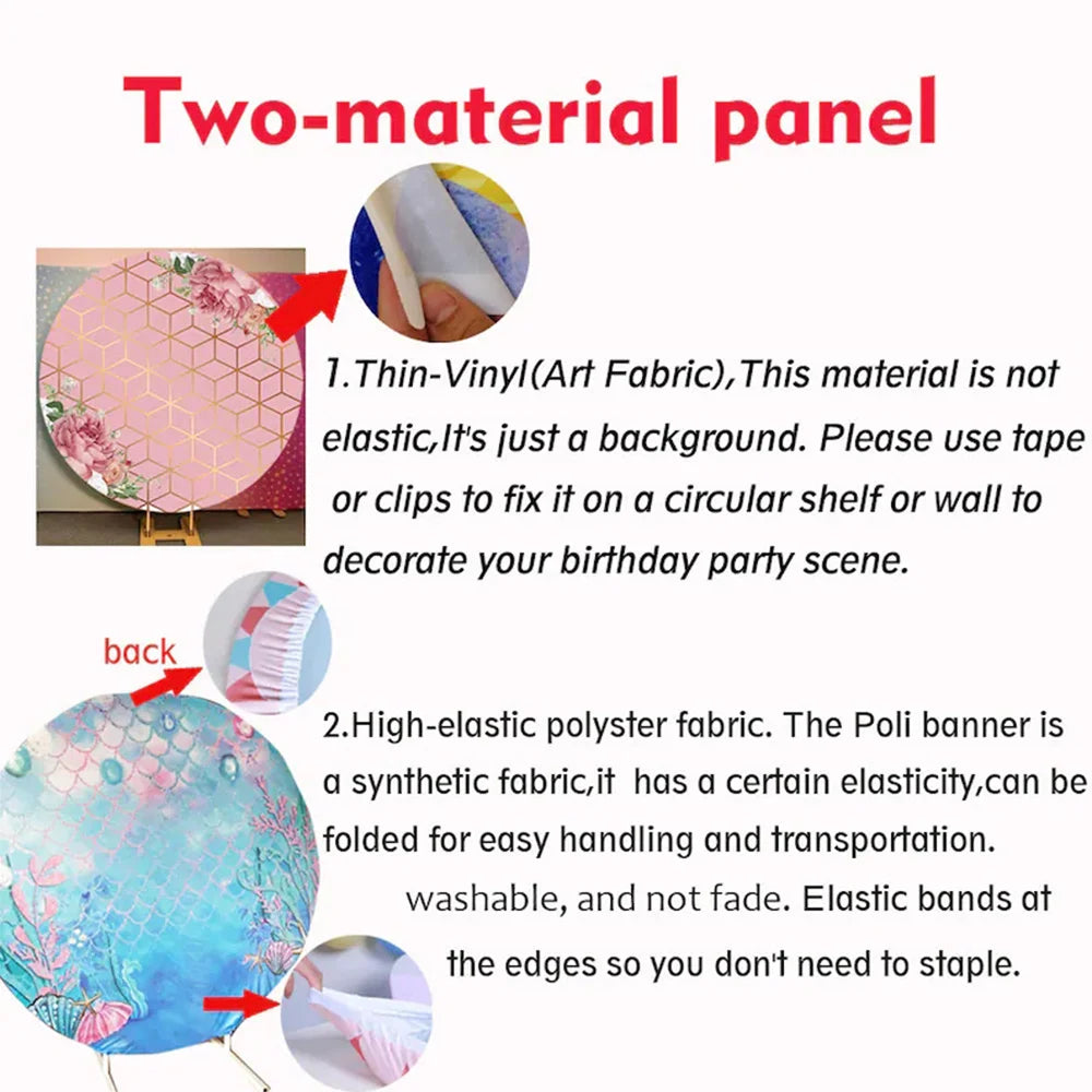 Paw Patrol Round Background Cover Boys Birthday Party Backdrop Baby Shower Cartoo Run Dogs Circle Cylinder Event Plinth Decor