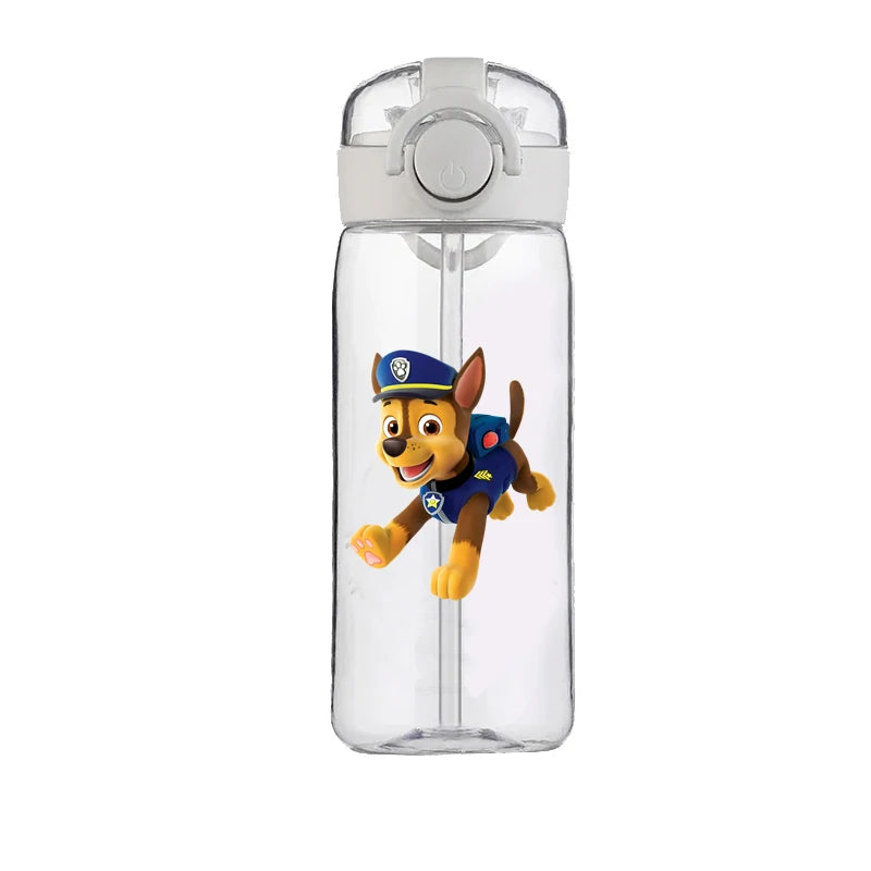 PAW Patrol Chase Cup Clear Brand High Quality Water Bottle Outdoor Sport Leak Proof Plastic School Water Bottle for Kids 400ML
