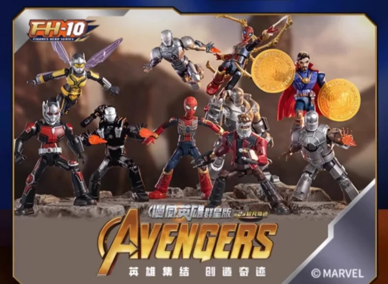 BLOKEES Marvel Building Blocks Galaxy Version 2 Unlimited Legend series Spider Man Iron Man Assembling Toy Model Ornaments Gifts