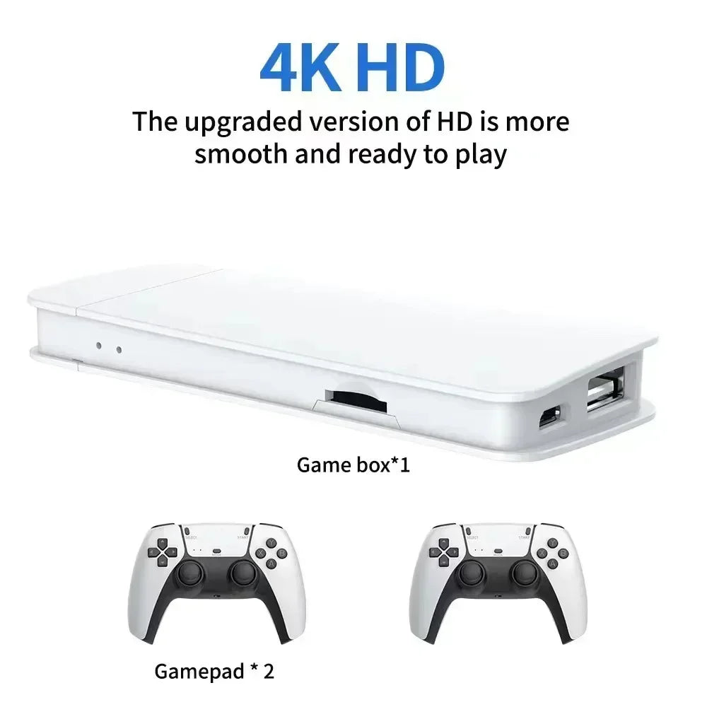 M15 4K Retro Gaming Stick - Wireless Mini TV Console with HD Output, Supports PS1 & Classic Arcade Games
