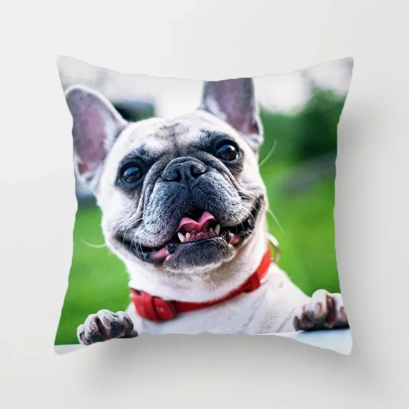 Golden Retriever Pet Dog Pattern Printed Pillow Cover Fashionable Luxury Home Decoration Office Seat Cushion Cover