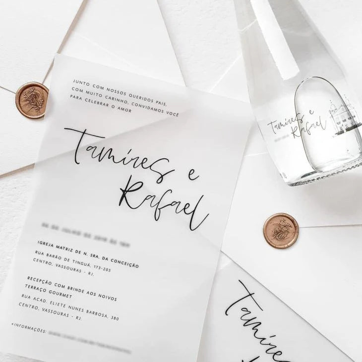 Custom Vellum Personalized Wedding Invitation Thank You Card Sate The Date Greetings Design Print DIY Menu Bridal Shower Birthda