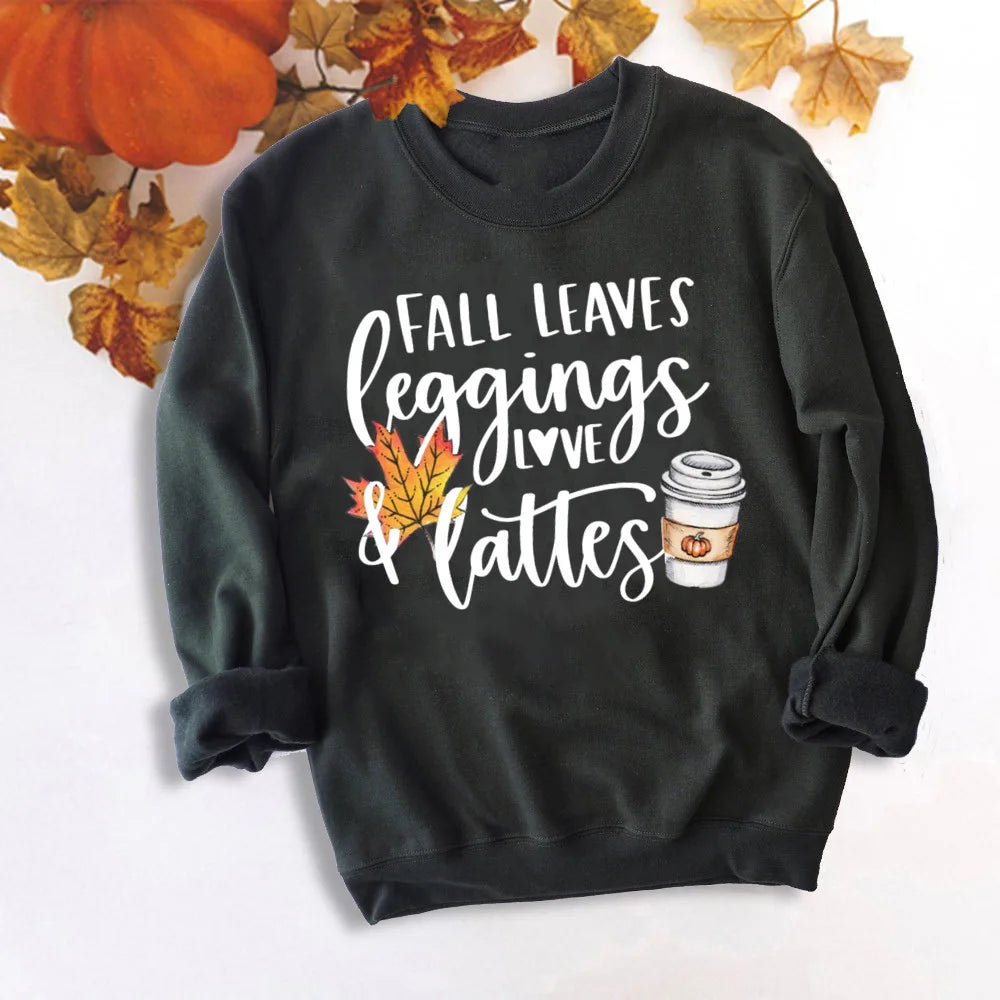 Just A Girl Who Loves Fall Sweatshirt Thankful Grateful Blessed Hoodie Women Fashion Thanksgiving Pullover Top Halloween Clothes