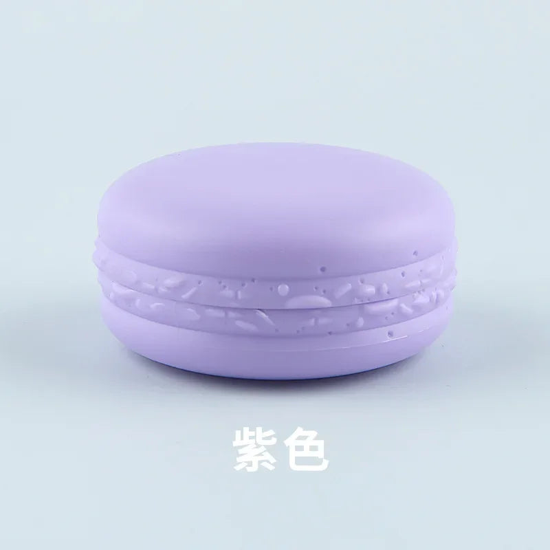 10G 20/50/100pcs Plastic Cosmetic Cream Containes, Candy Color Macarons Lipstick/Lip Balm Sub Package,Cute Eyeshadow Powder Case