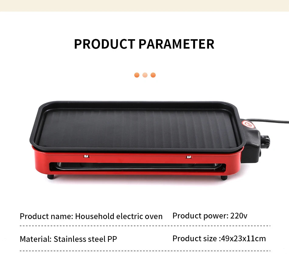 2025 NEW Zibo Barbecue Electric Barbecue Pan  Multi functional Barbecue Grill Rack Electric Barbecue skewers Fried Barbecue Pan