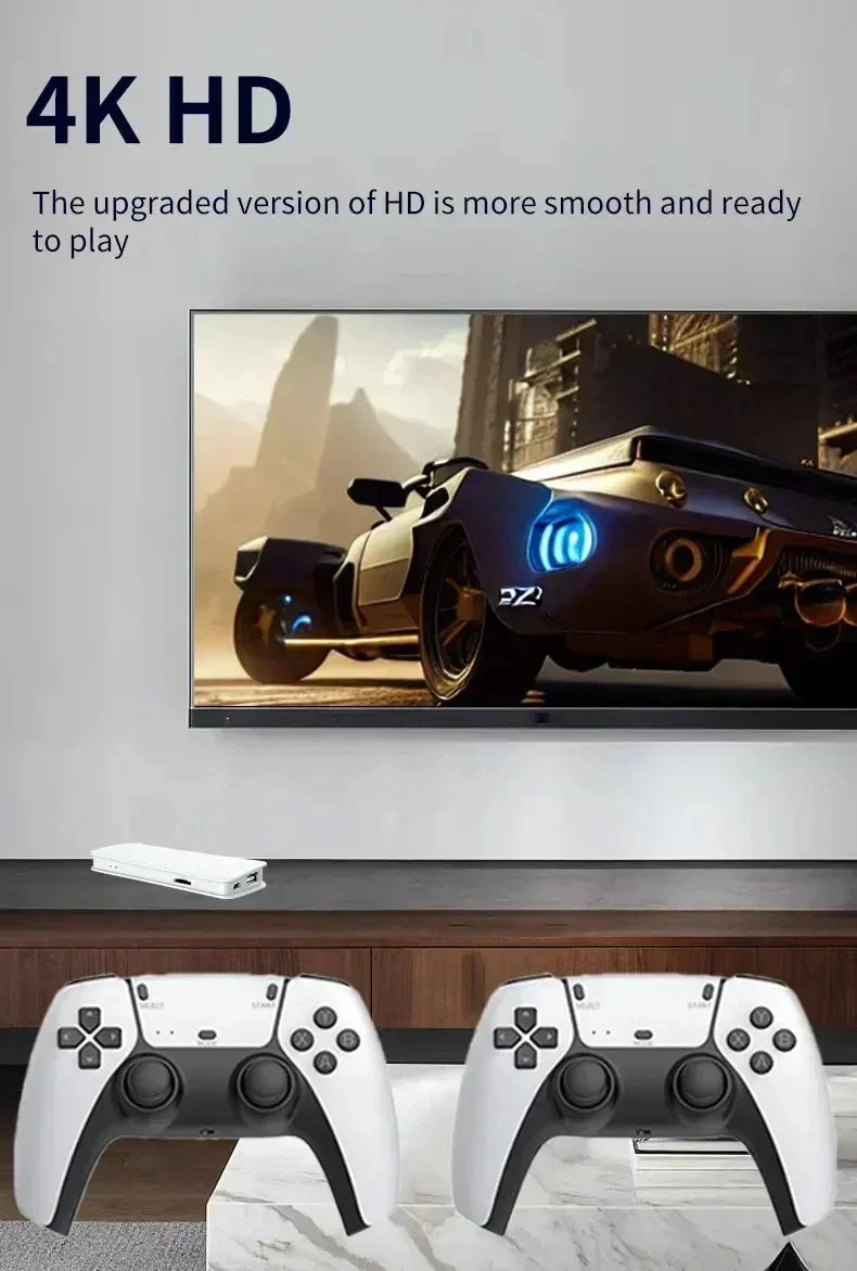 M15 4K Retro Gaming Stick - Wireless Mini TV Console with HD Output, Supports PS1 & Classic Arcade Games