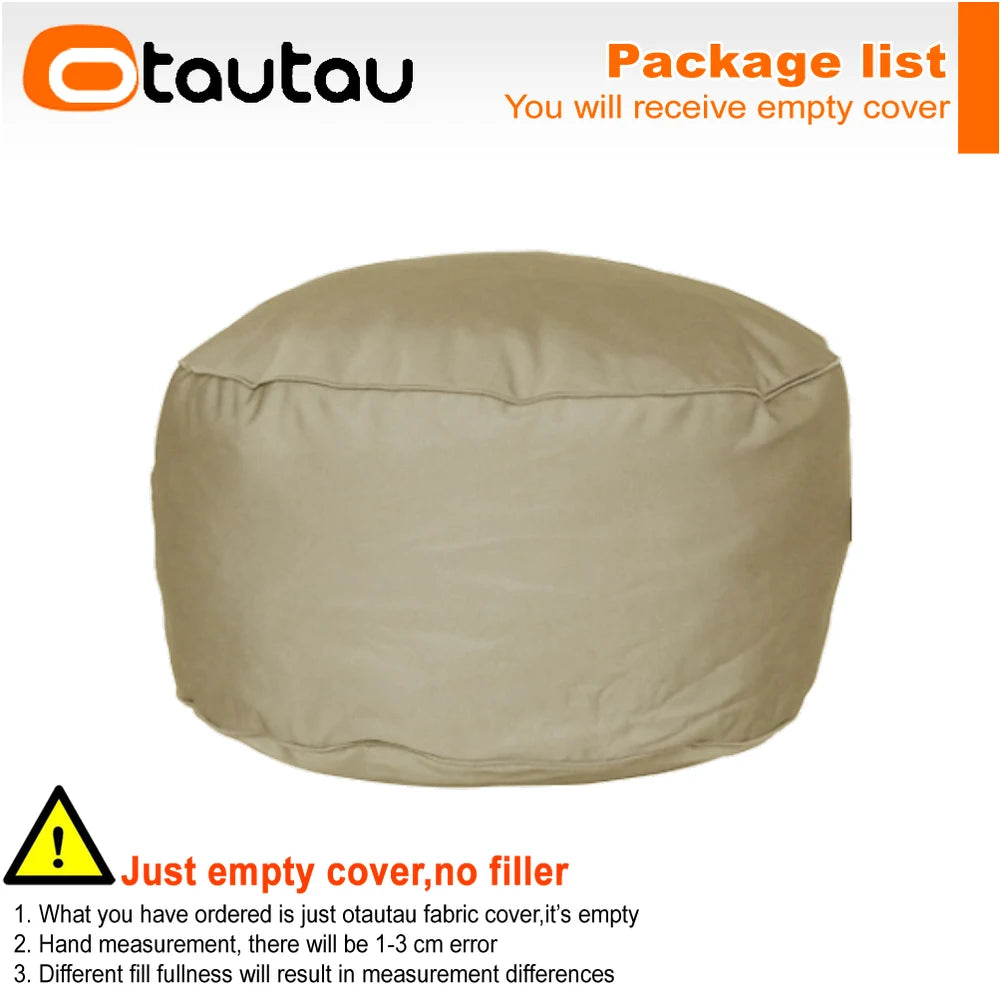 OTAUTAU Outdoor Oxford Bean Bag Lounger Cover Swim Pool Float Sofa Bed Pouf SF508【No Filler!Need To Buy Filler By Yourself !】