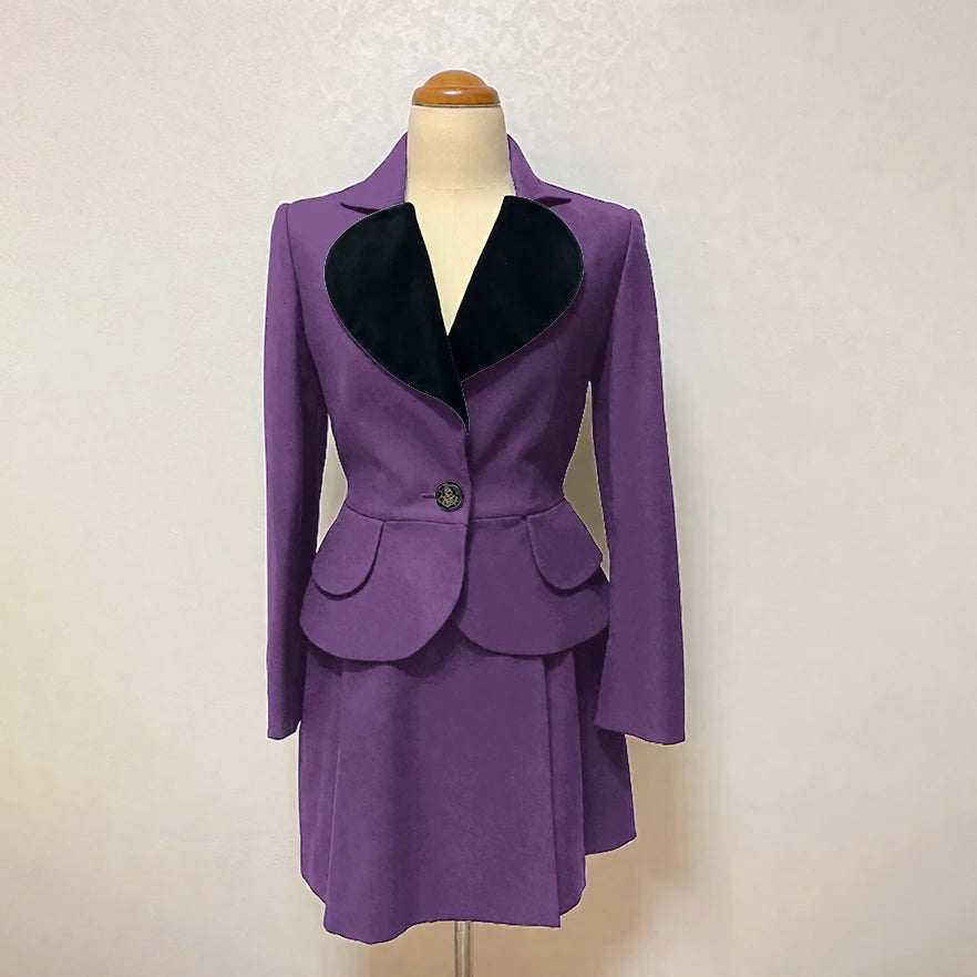 Costume 2 pièces personnalisé slim sweet