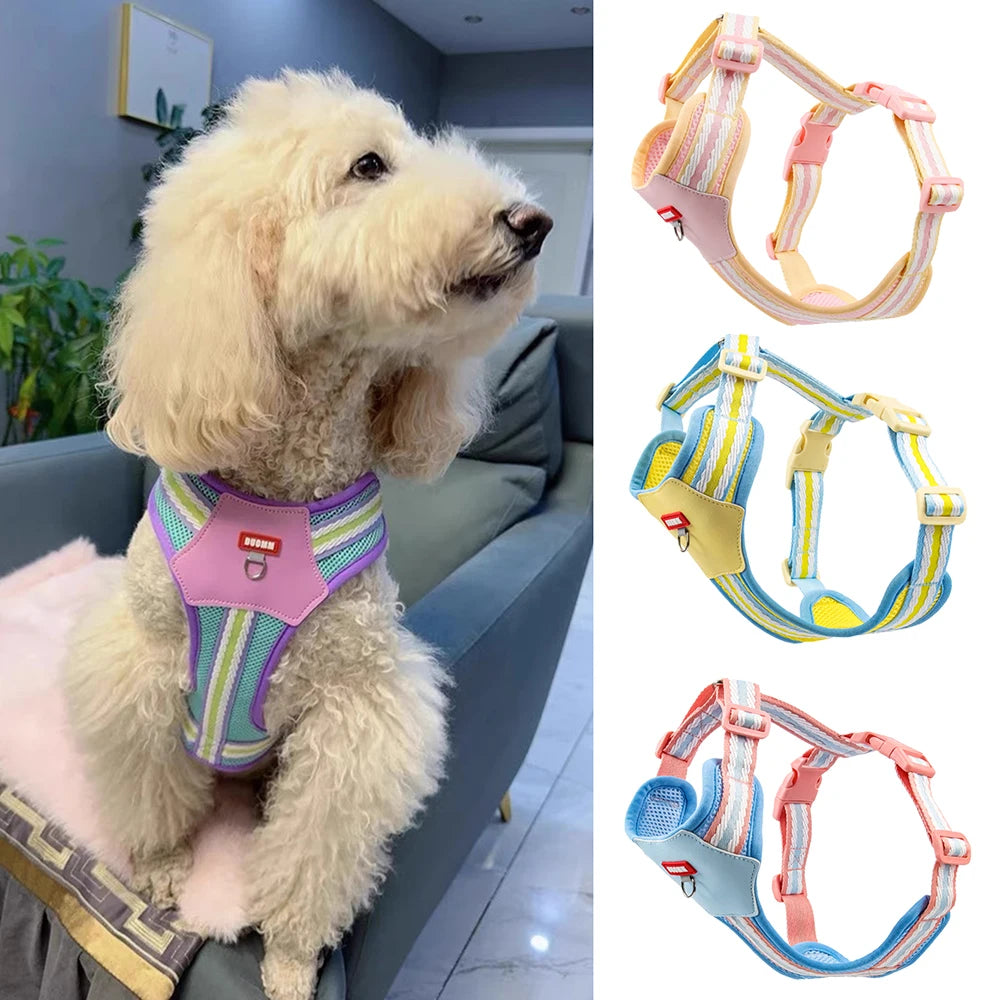 Newest Puppy Dog Walking Harnesses No Pull Pet Harness for Small Medium Dogs Pomeranian Poodle Pug mascotas Accessories Supplies