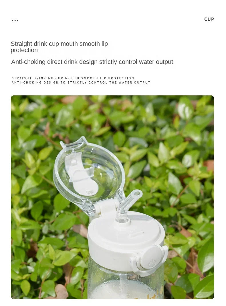 PAW Patrol Chase Cup Clear Brand High Quality Water Bottle Outdoor Sport Leak Proof Plastic School Water Bottle for Kids 400ML