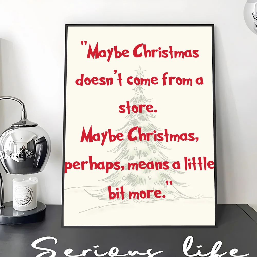 Film The G-Grinch C-Christmas DIY Sticky Poster Whitepaper Prints Posters Artwork Vintage Decorative Painting