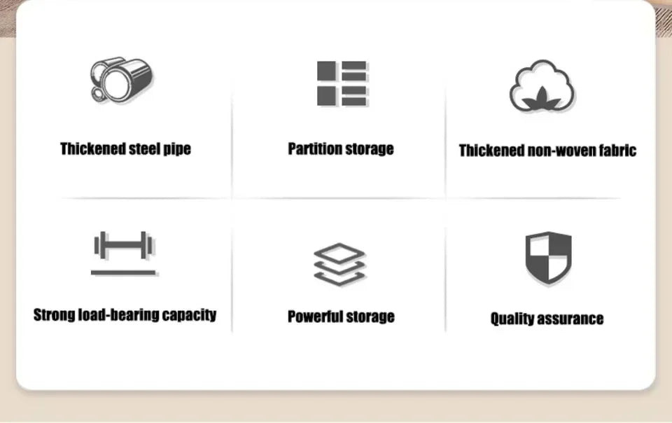 Armoire pour usage domestique, chambre à coucher, armoire en tissu simple et de grande capacité, robuste et durable, rangement anti-poussière, support organisateur de garde-robe