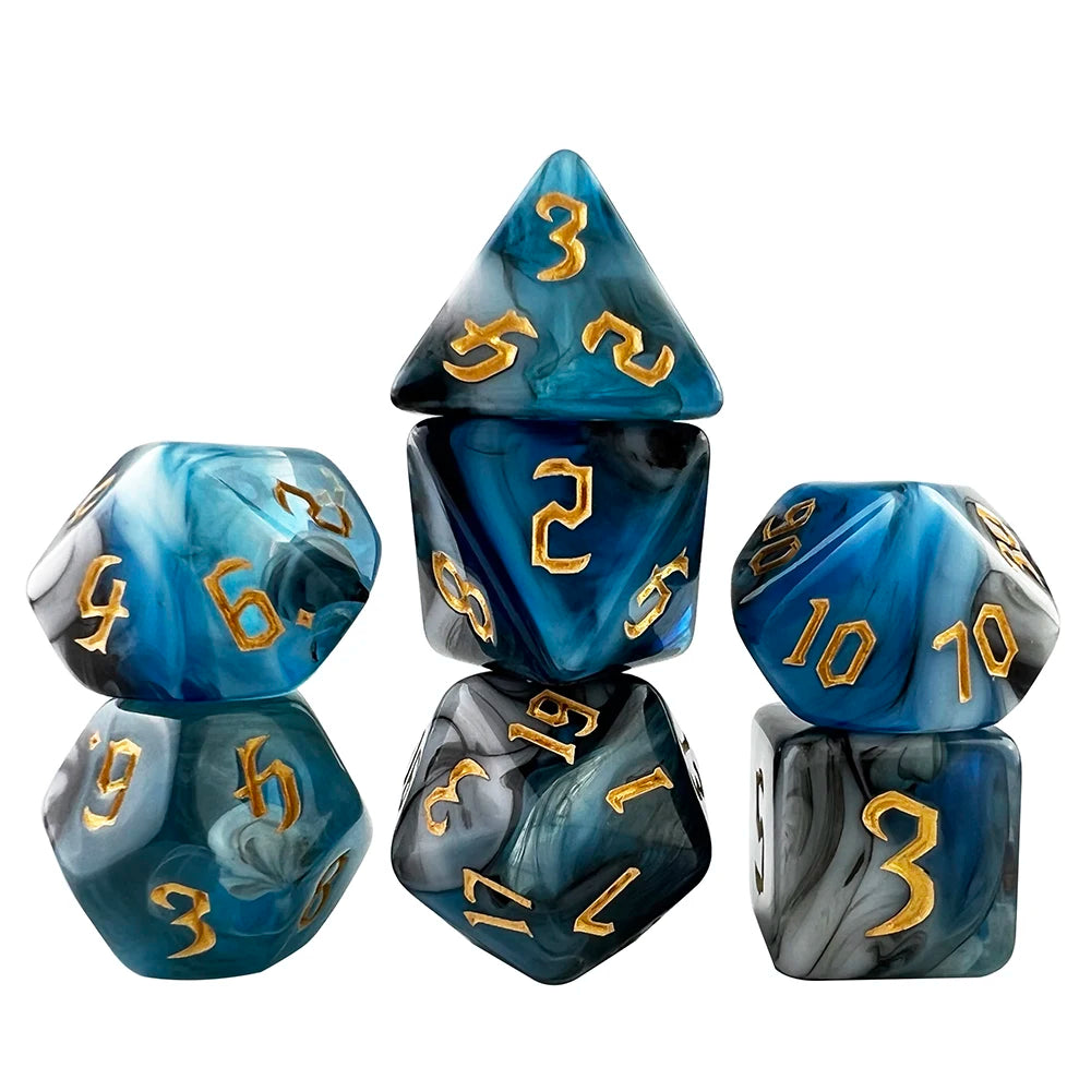 Polyhedral Multi-Color Game Dice 7pcs/set for DNDGame Dungeon Dragons Table Board Roll Playing Games