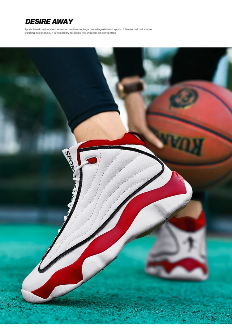 High Quality Mens Fitness Basketball Shoes Basketball Shoes Mens Sneakers Autumn High Top Anti-skid Outdoor Sneakers