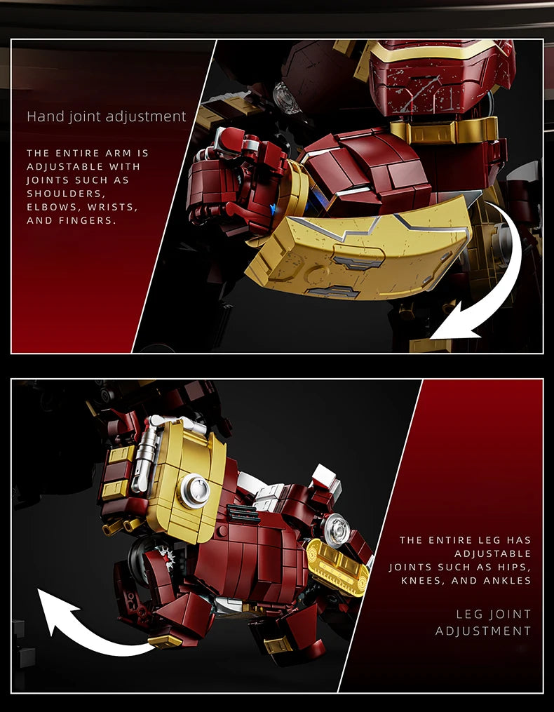 Superheroes MOC Building Blocks 2600+Pcs Marvel Iron Man Bricks Set Room Ornament DIY Toys Christmas Gifts for Kids Boys Adult