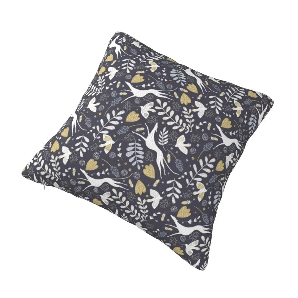 Custom Cute Whippet Greyhound Pillow Case Decor Home Hound Dog Luxury Cushion Cover Car Pillowcase