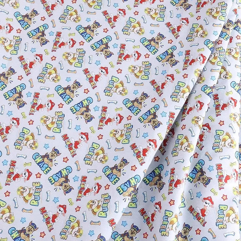 Paw Patrol Polyester Cotton Fabric Sewing Material For Clothes Dress Decor DIY Patchwork Quilting Material