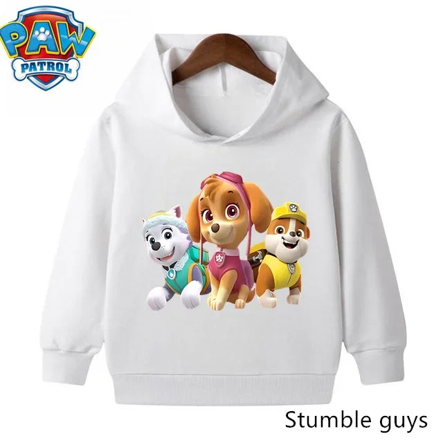Paw Patrols Hoodie Kids Sweatshirt Cute Anime Hoodie Cashmere Boys Clothes Girls Tops Pokemoned Clothes