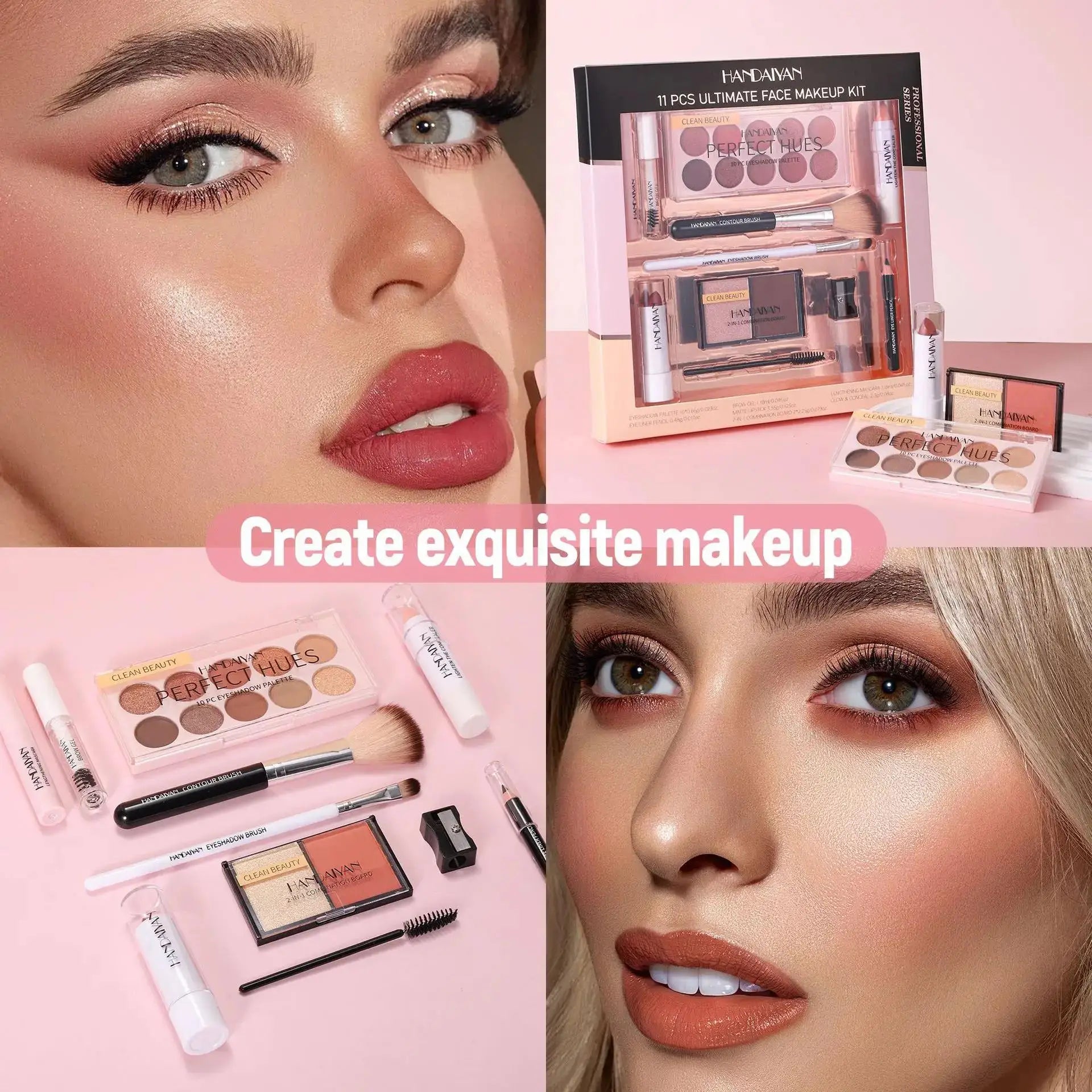 Kit de maquillage professionnel 11 pièces