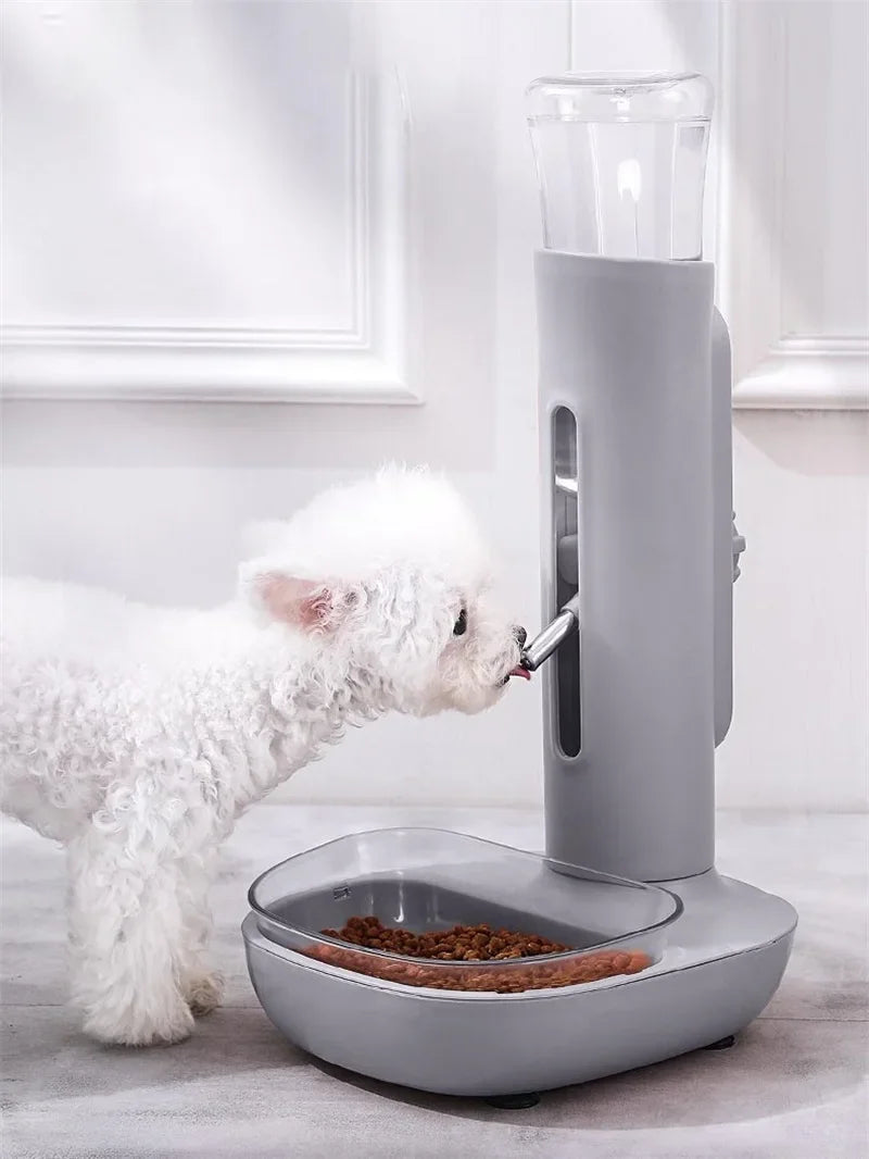 وعاء شرب أوتوماتيكي للحيوانات الأليفة، وعاء طعام للكلاب، زجاجات مياه، وحدة تغذية عالمية للقطط والجراء، موزع قابل للرفع، حامل طعام للحيوانات الصغيرة