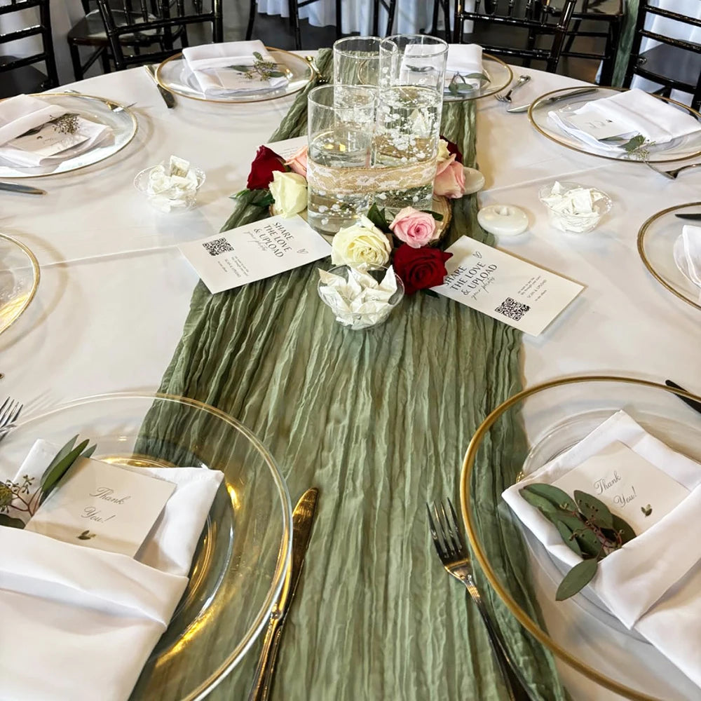 Burgundy Table Runner Cheesecloth Gauze Rustic Boho Cheese Cloth Table Runner Wedding Bridal Shower Birthday Party Decorations