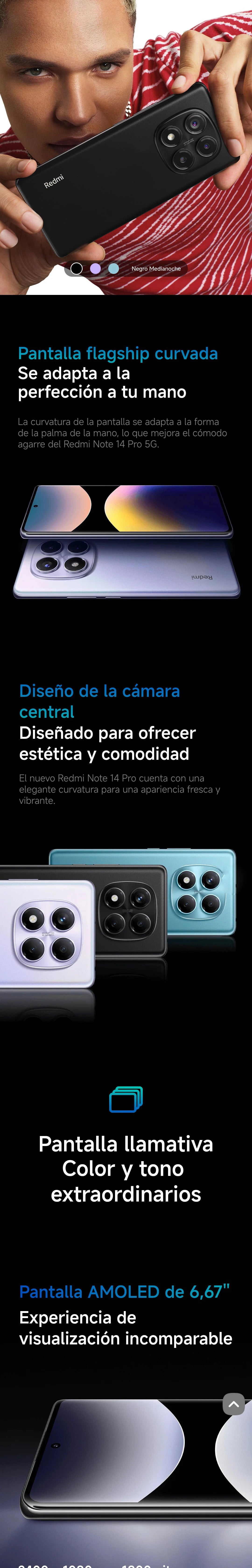 Xiaomi Redmi Note 14 Pro 4G European Version 8+256GB MediaTek Helio G100-Ultra 6.67" AMOLED Display 120Hz  200MP OIS Main Camera 45W Charging, 5500mAh Battery, IP64, NFC