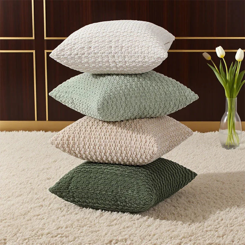 Decorative Sofa Pillow Cover Solid Soft Cushion Cover Home Pillowcase for Living Room Bedroom Sofa Decoration 45*45 50*50 40*40