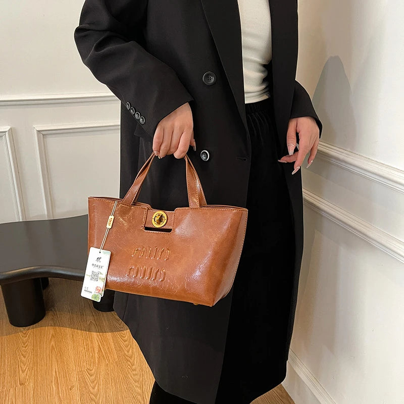 Women's Fashion Leather Crossbody Bag Shoulder Bag Handbag Combo Luxury Brand Classic Elegant Designer Style