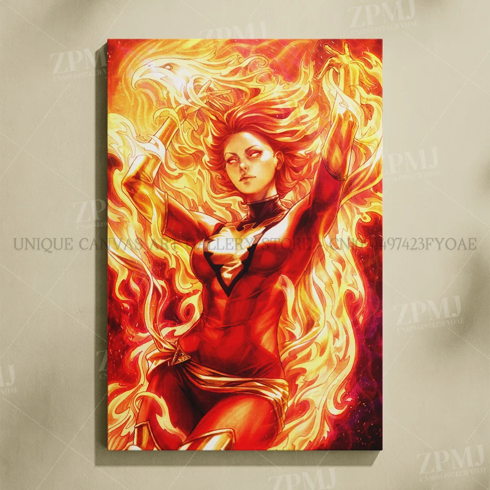 Marvel Comics Female Characters Canvas Pictures Home Decoration Paintings Poster HD Prints Wall Art The Avengers Room Frameless