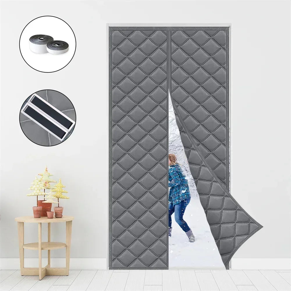 Thickened Household Winter Door Curtain,cold Proof Warm Cotton,magnetic Insulation and Insulation,household Windproof Curtain