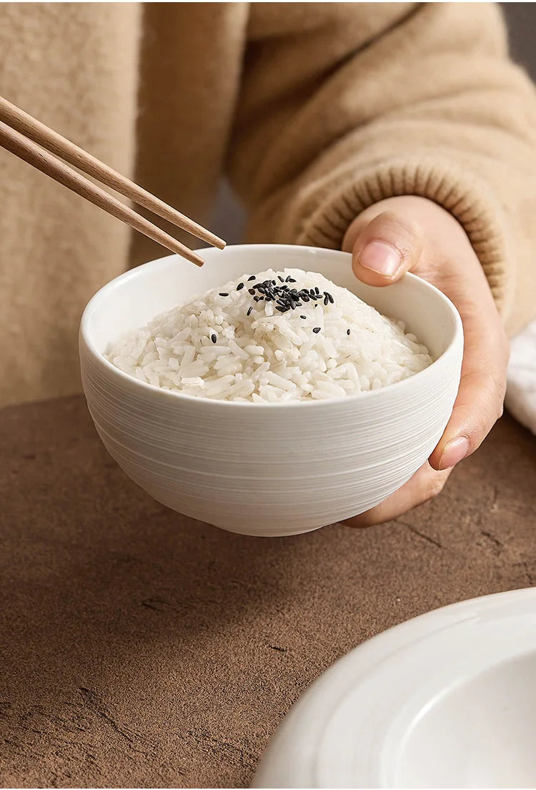 Household Ceramic Bowls, Kitchen Utensils, Salad Bowls, White Fruit Bowls, Desserts, Buffets, Side Dishes, Tableware.