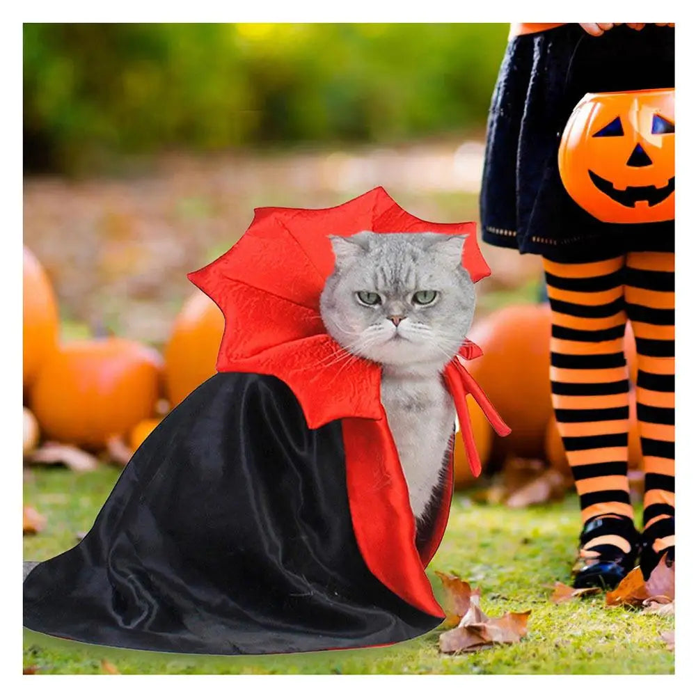 Pet Cat Clothes DIY Dress Up Halloween Kitten Cloak Dog Cloak Funny Magic Cloak Witch Vampires Transformation Decoration
