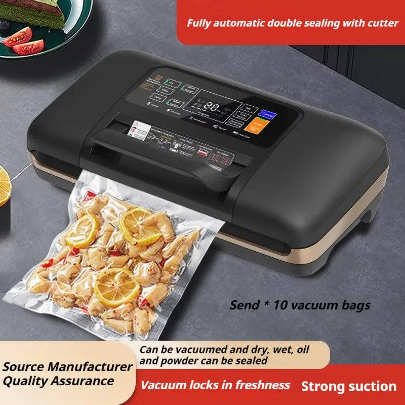 sv639Vacuum Packaging Machine Fully Automatic Double Sealing Large Suction Sealing Machine Long-lasting Freshness Preservation