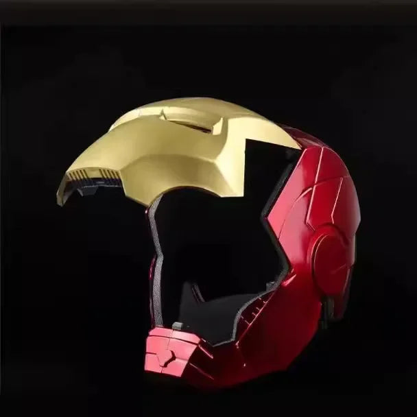 Marvel Iron Man Electric Helmet Model 1:1 Scale Multi-Piece Manual Opening Luminous Toy for Adults And Children Cosplay Gift