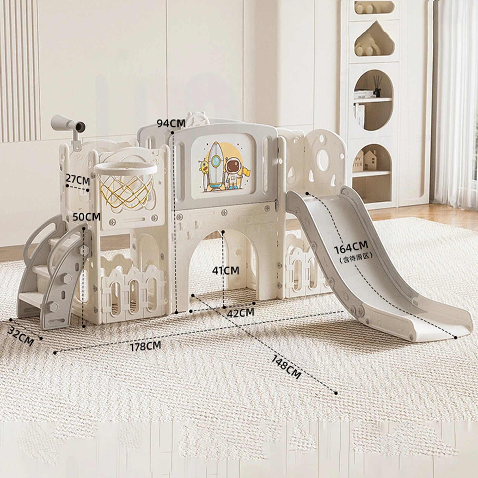 Indoor Slide Baby Slide Safe and Durable Cute Baby Furniture Baby Care Outdoor Storage Children Infant Family Mom Newborn Kid