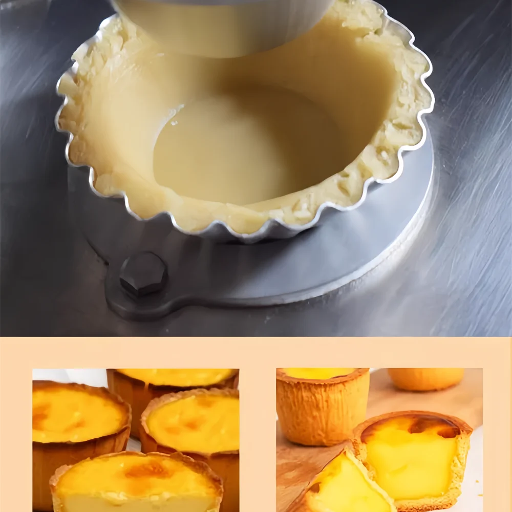 Stainless Steel Non-Stick Cupcake Mold Multiple Size Baking Mould Pastry Tool Commercial Manual Egg Tart Shape Machine