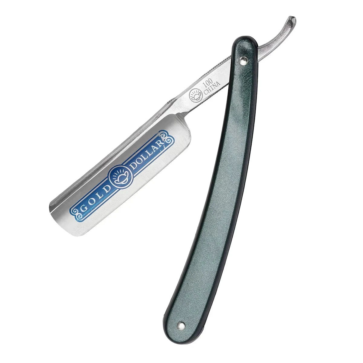 Rasoir Repose-lame en acier inoxydable droit Poignée en bois