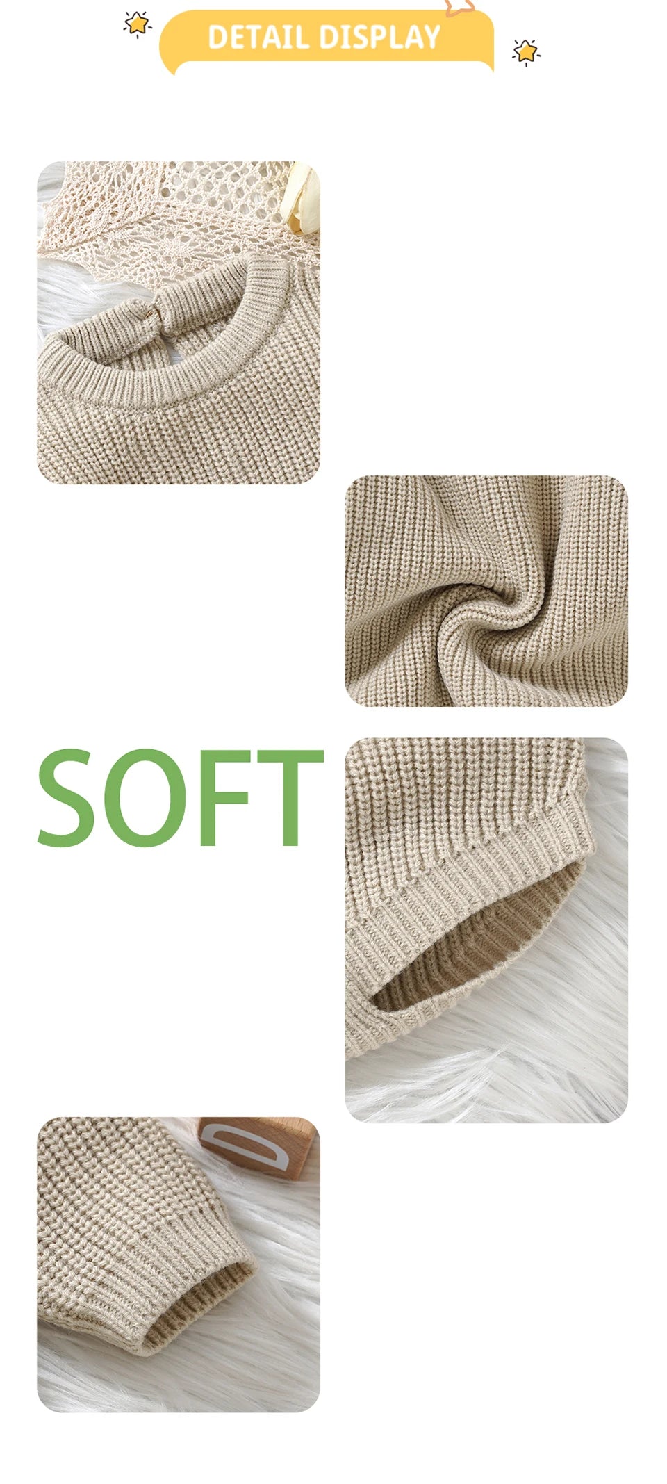 Infant Baby Girl Knitting Bodysuits Clothes 0-18m Spring Autumn Winter Newborn O Neck Long Sleeves Onesie Outfits Child Costumes