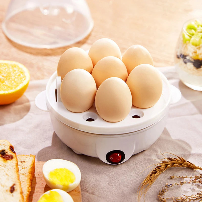 Smart Egg Cooker Electric Egg Boiler Steamer Poacher Compact Mini Kitchen Appliance Perfect for Breakfast and Healthy Meals
