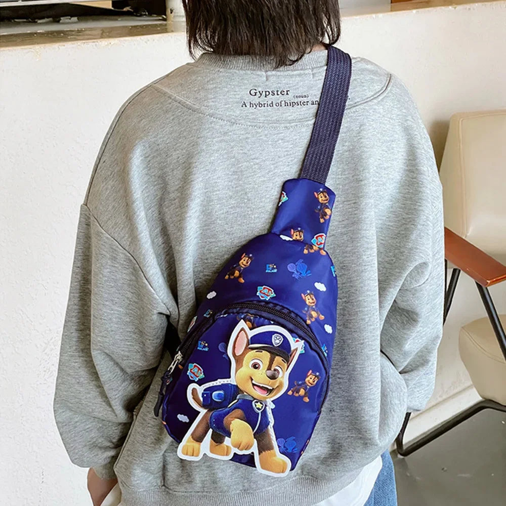 Paw Patrol Kawaii Children's Chest Bag Cute Cartoon Crossbody Bag Fashion Travel Satchel Portable Handbags Purse Backpacks Gifts