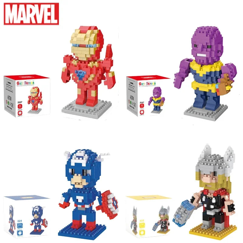Marvel Legends lega marvel Spider Man Building Blocks Iron Man Block Cartoon Character building block Captain American Kids Toys