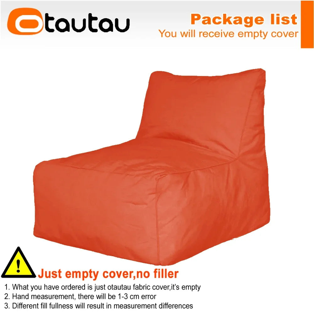 OTAUTAU Outdoor Oxford Bean Bag Lounger Cover Swim Pool Float Sofa Bed Pouf SF508【No Filler!Need To Buy Filler By Yourself !】