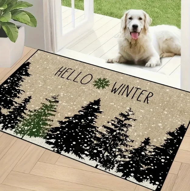 Christmas Gnome Pattern Door Mat Soft Carpet  Living Room Kitchen Bedroom Bathroom Laundry Room Christmas Home Christmas Decor