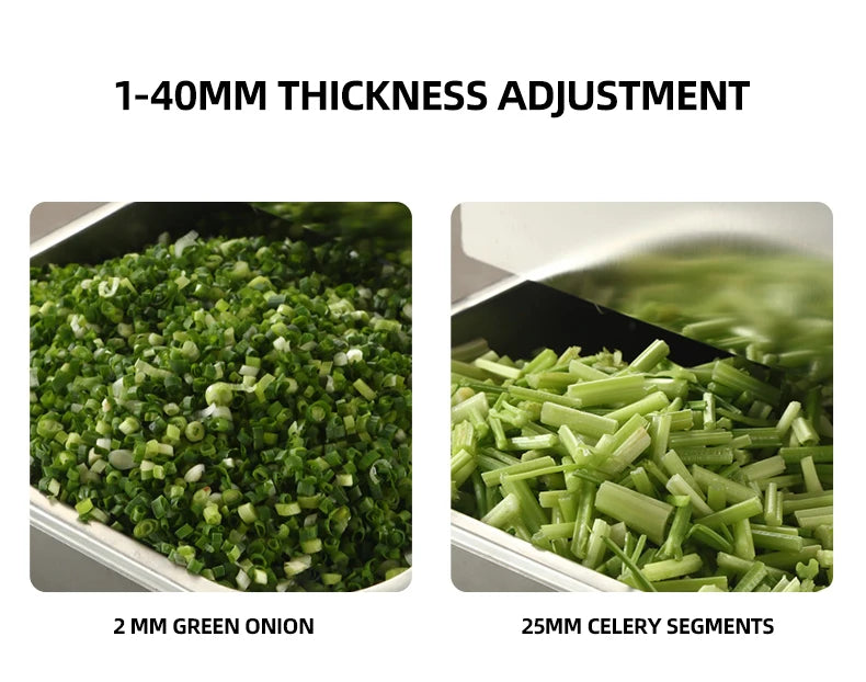 Commercial Food Chopper Green Onion Cutting Machine Pepper Slicer Kchenny Wielofunkcyjny