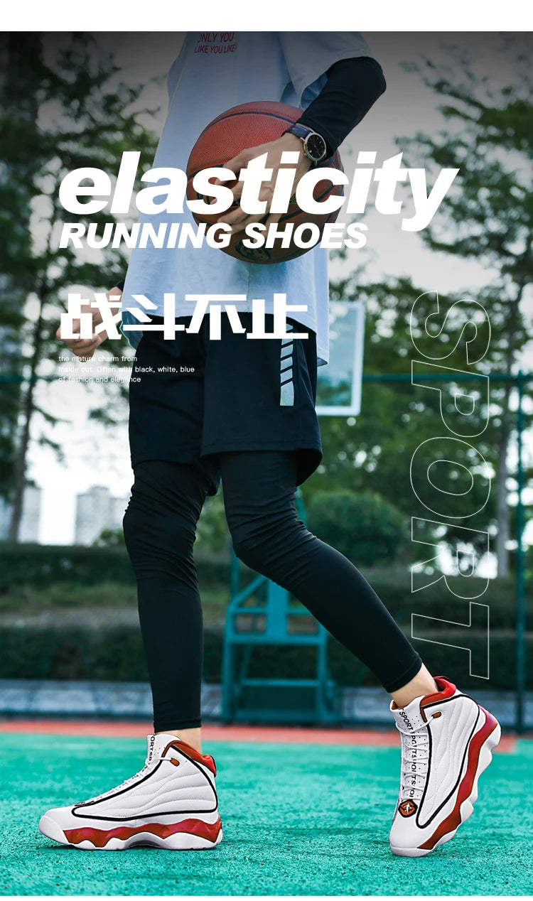 High Quality Mens Fitness Basketball Shoes Basketball Shoes Mens Sneakers Autumn High Top Anti-skid Outdoor Sneakers