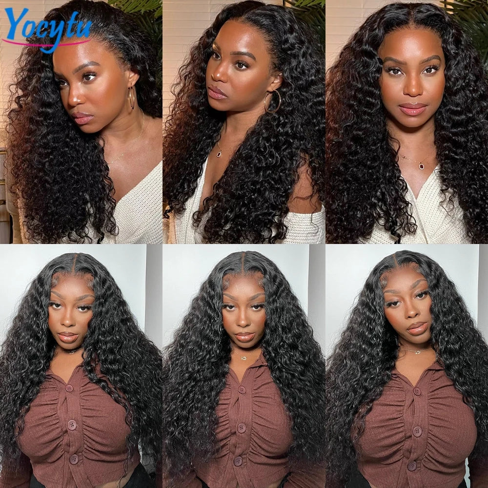 Deep Wave Human Hair Bundles 24 24 24 Inch Bundles 100% Human Hair YOCYTU Brazilian Bundles Raw Hair 100% Human Hair For Women